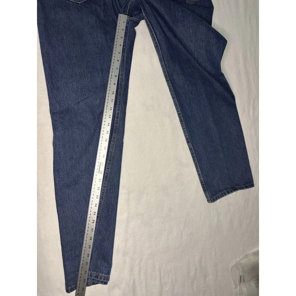Levi's 505 Regular Fit Jeans Mens 42x32 Blue‎ Excellent Straight Leg Denim